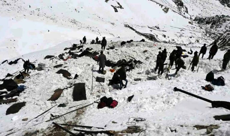 समुना-2 पोस्ट के ताजा पास बर्फ के एवलांच से 10 लोगों की मौत एवं 8 लापता, राहत एवं बचाव कार्य जारी