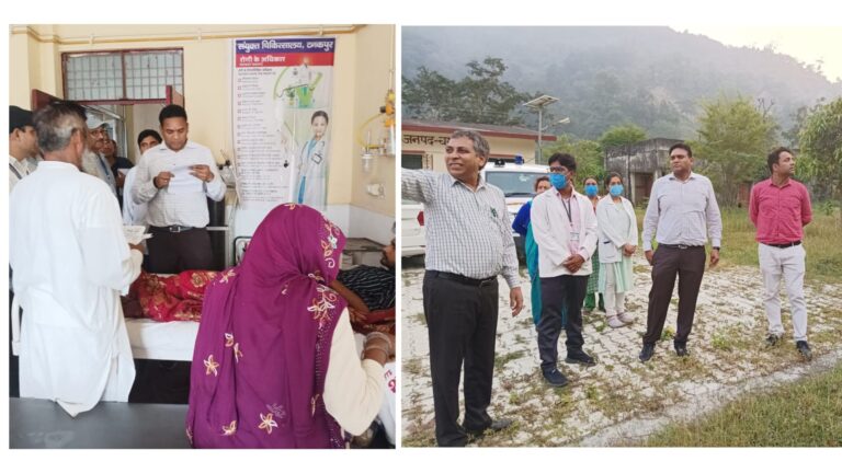 मुख्यमंत्री के विधानसभा क्षेत्र में सचिव डॉ आर राजेश कुमार ने परखी स्वास्थ्य व्यवस्थाएं, चंपावत के सरकारी अस्पतालों में बेहतर सुविधाओं पर थपथपाई अधिकारियों की पीठ