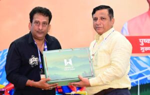 Actor Hemant Pandey and IAS Banshidhar Tiwari