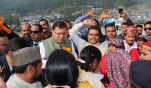 CM Dhami and Satendra Singh Rana