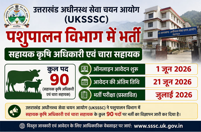 Agriculture vacancy in uttarakhand