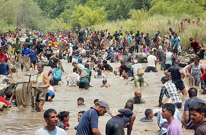 Fish Festival (Maun Mela) in Tehari Garhwal