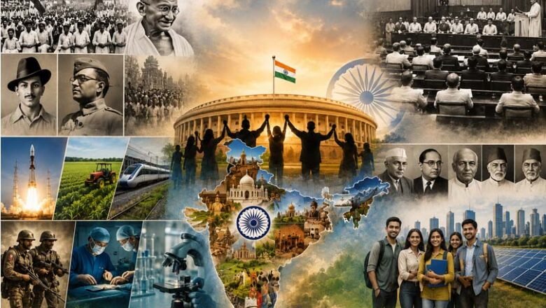 आंदोलन, लोकतंत्र, राष्ट्रीय एकता और इतिहास: स्वतंत्रता के बाद भारत