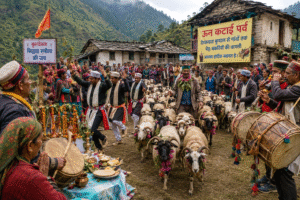 Wool-shearing festival in Mori, Uttarkashi