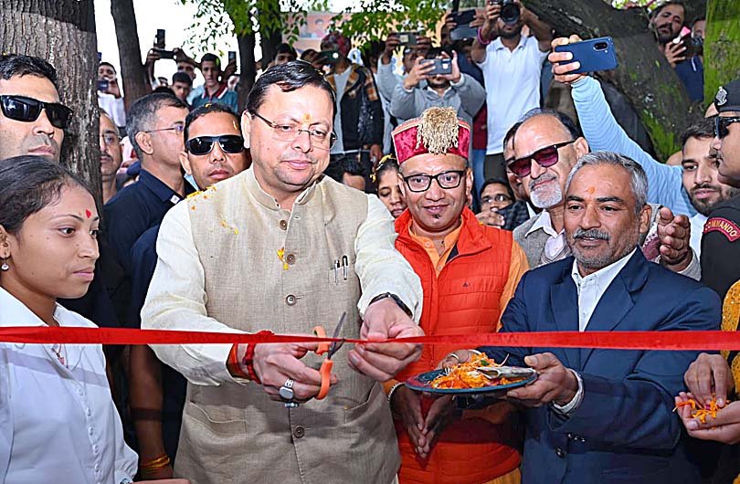 CM Dhami and MLA Durgesh lal